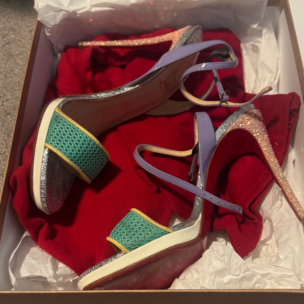 Christian Louboutin Colorful Stiletto Heels - Picture 4 of 5
